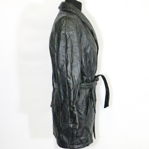 Gilet En Cuir Giovanni Navarre - Design Italian Stone - Neuf Avec étiquettes